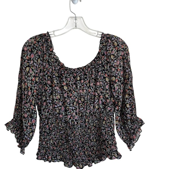Anthropologie Tops - Anthropologie Top Floral Print Blouse Babydoll Milkmade Cottagecore Size M
